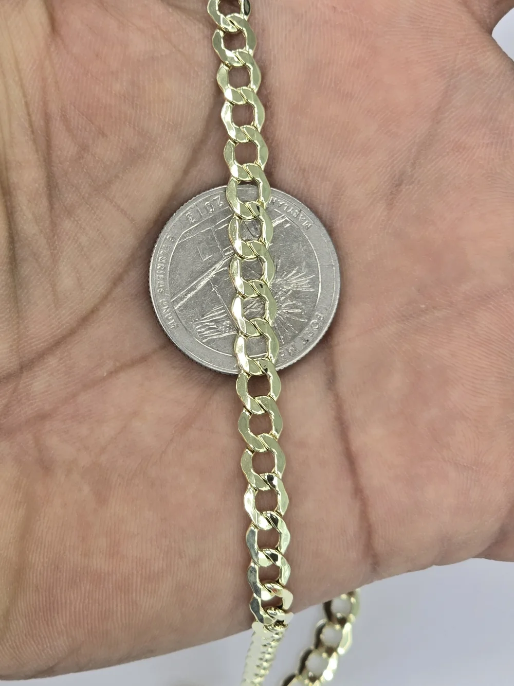 10k Real Gold Cuban Curb Chain 5.6 Mm 24 Inches